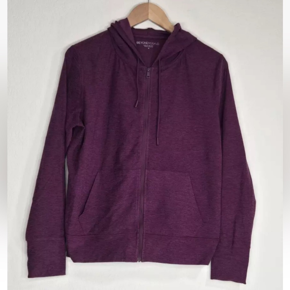 Beyond Yoga Spacedye Everyday Hoodie Aubergine Beet Size M Womens